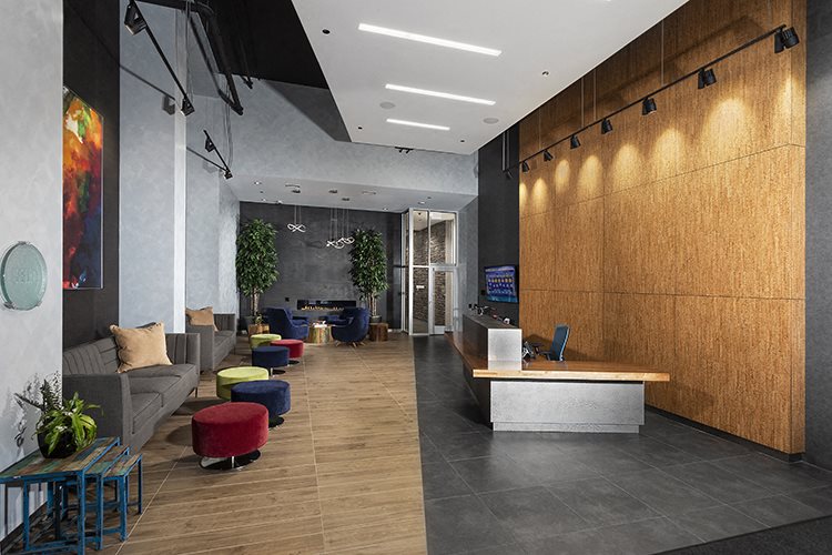 Signature Lobby Concierge at Residences at Addison Clark Apartments, Chicago, 60613